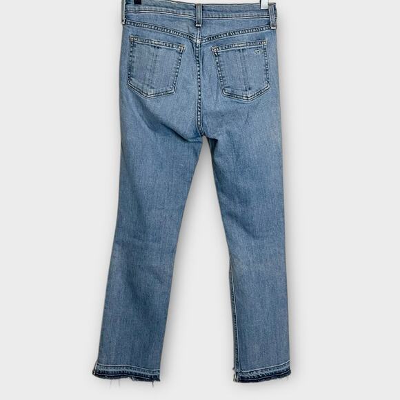 RAG & BONE 10 Inch Stove Pipe Prospector Distressed Step Hem Size 25 Revolve - Picture 5 of 8